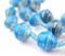 Recycled Paper Bead Necklace from Uganda - Fair Trade African Jewelry by The Bead Chest (Turquoise and White)